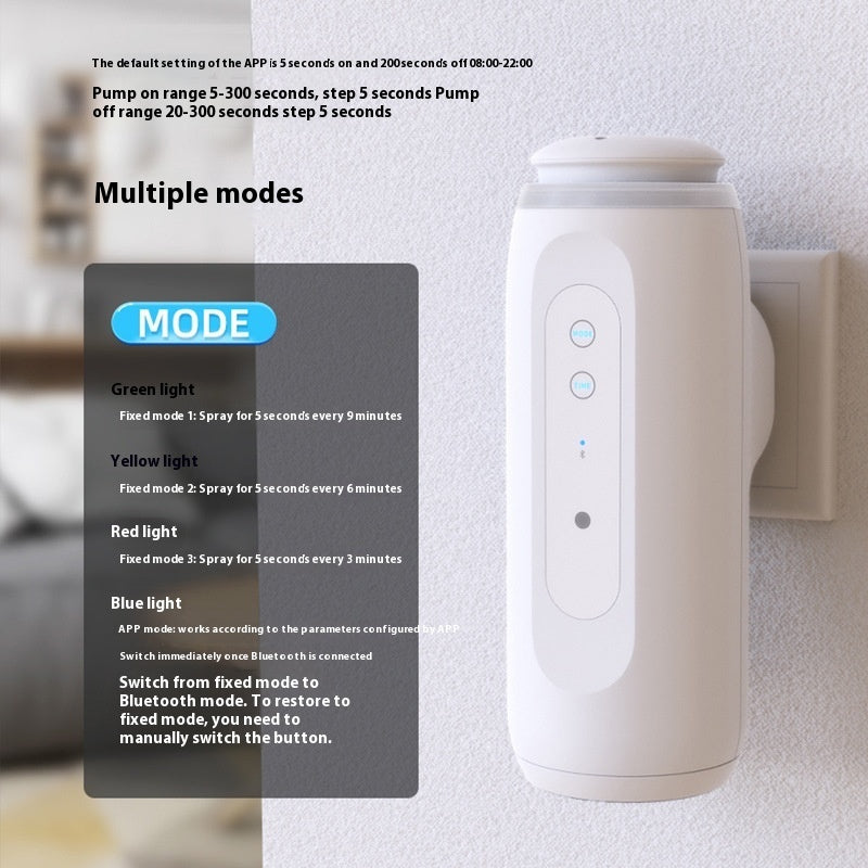 Wall Plug Air Cachin Essential Oil Diffuser Smart Waterless Bluetooth Automatic Fragrance Spray